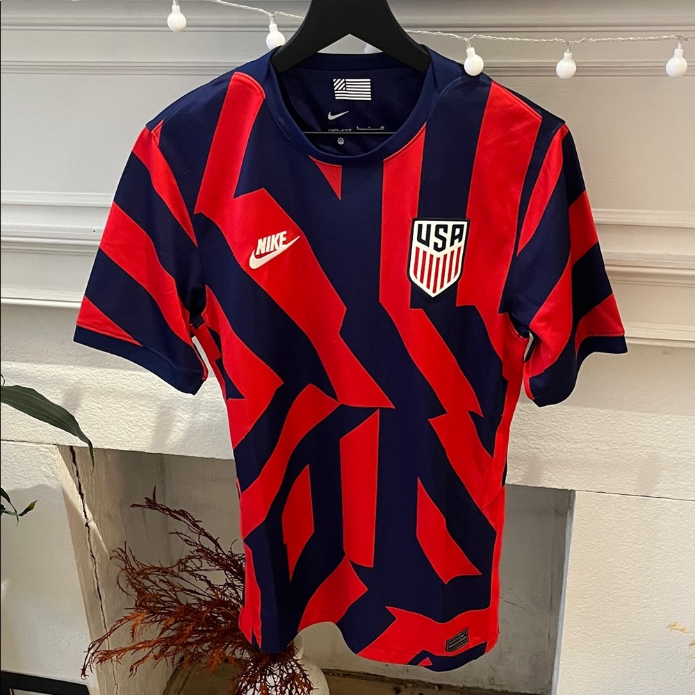 Authentic Nike USA Soccer Jersey - Red and Navy